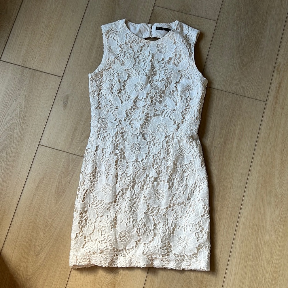 Zara floral dress open back